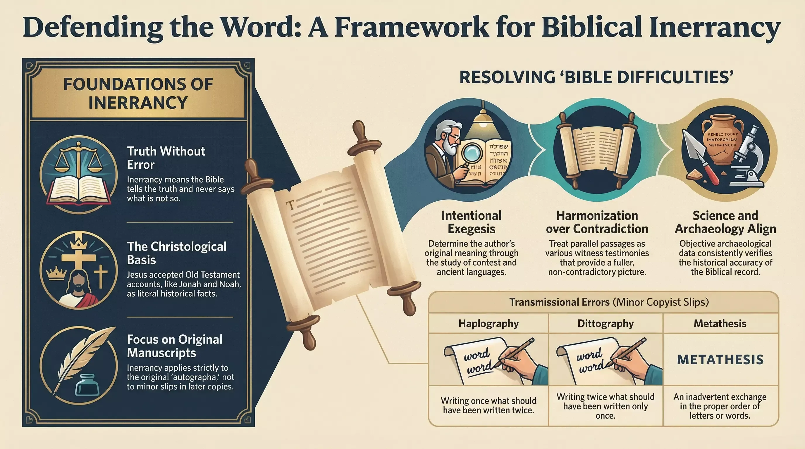 Foundations of Biblical Inerrancy infographic